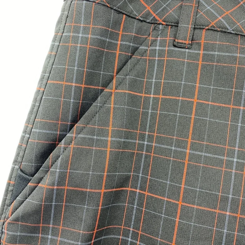 FiLA Sport Men's golf shorts size 40‎ black red plaid pattern quick dry Golfing
